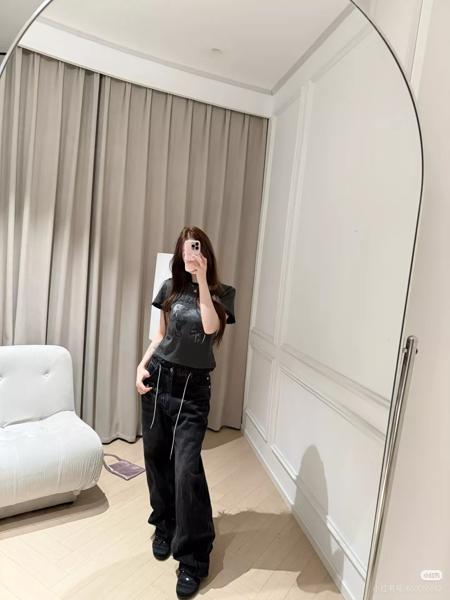 알렉산더왕 스톤 장식 드로스트링 배럴핏 데님 팬츠 상세 이미지 69