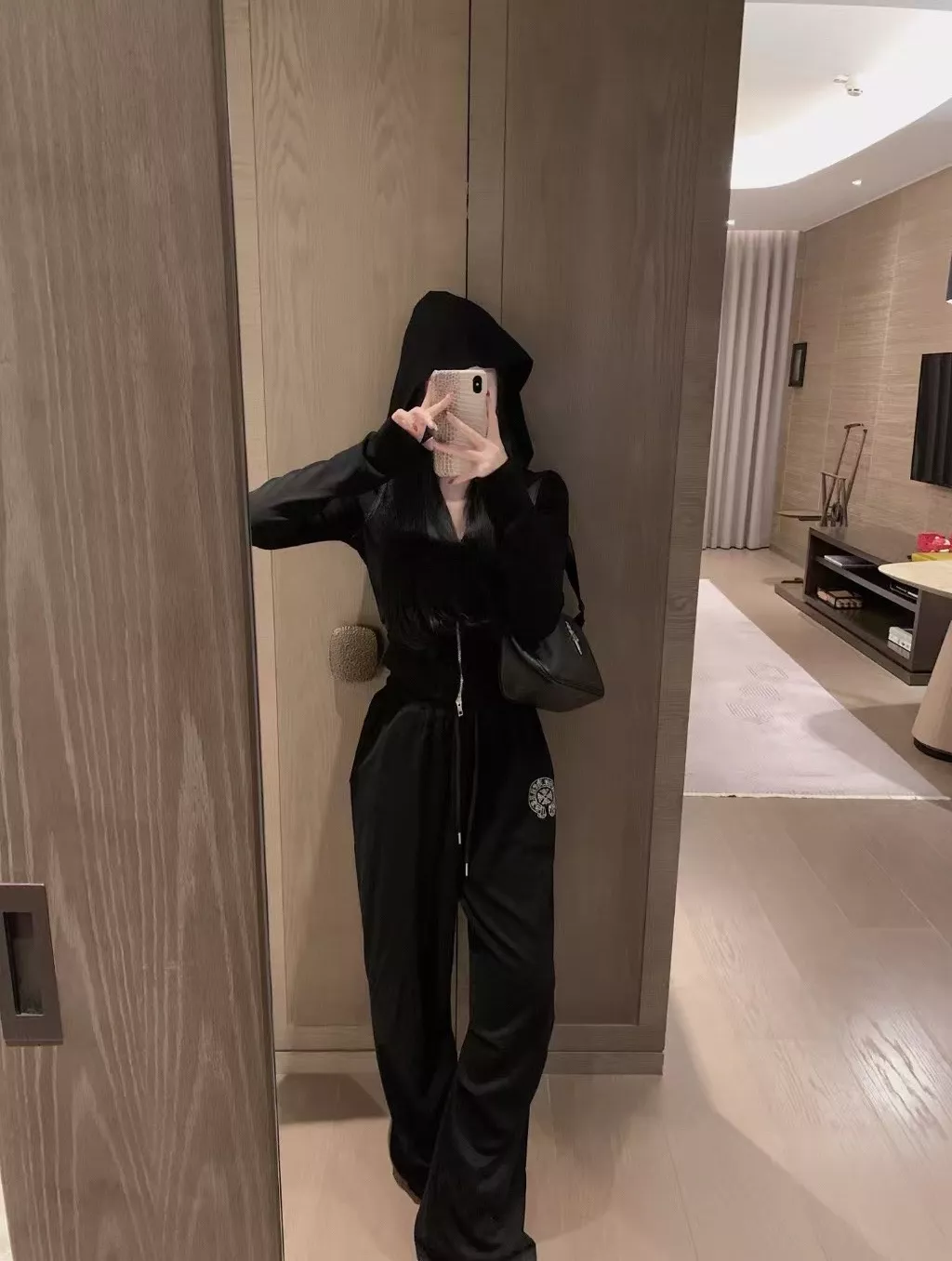 크롬하츠 후드 집업 와이드 팬츠 투피스 세트 상세 이미지 25