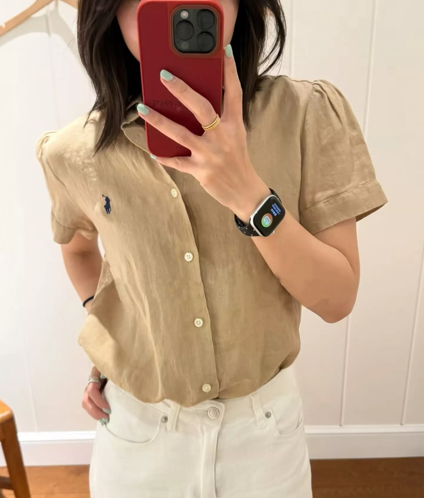 랄프로렌 포니 자수 텐셀 린넨 반소매 셔츠 상세 이미지 39