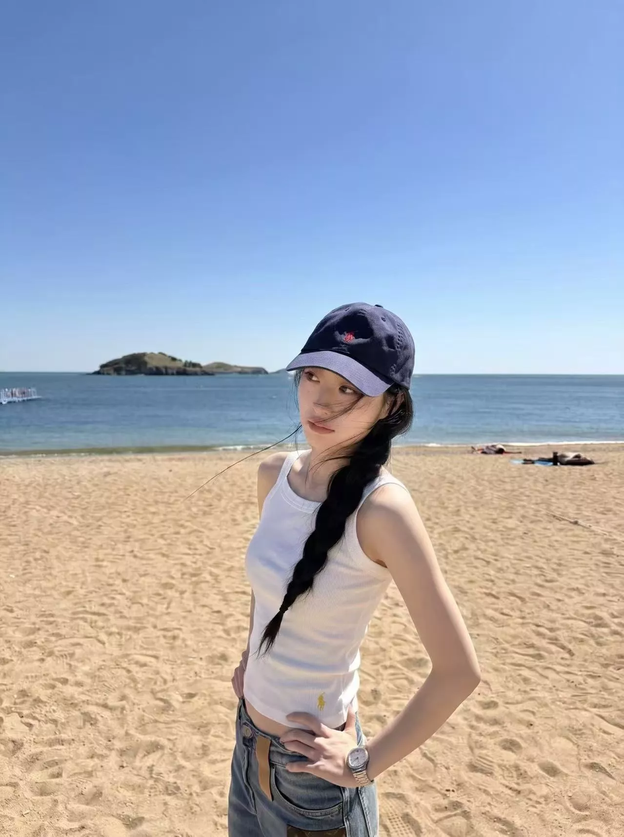 랄프로렌 폴로 그래픽 순면 슬리브리스 탱크탑 상세 이미지 14