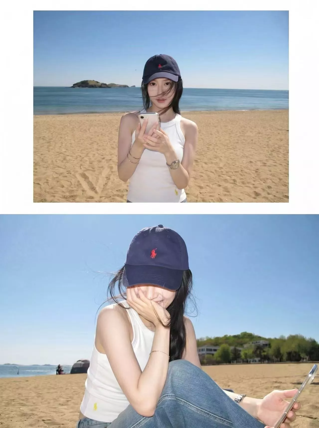 랄프로렌 폴로 그래픽 순면 슬리브리스 탱크탑 상세 이미지 17