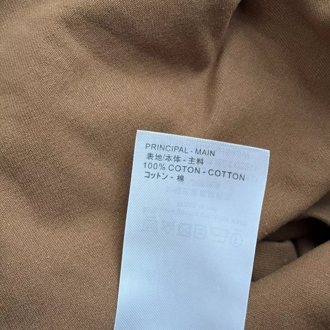 루이비통 하이웨이스트 솔리드 브라운 데님 롱팬츠 상세 이미지 9
