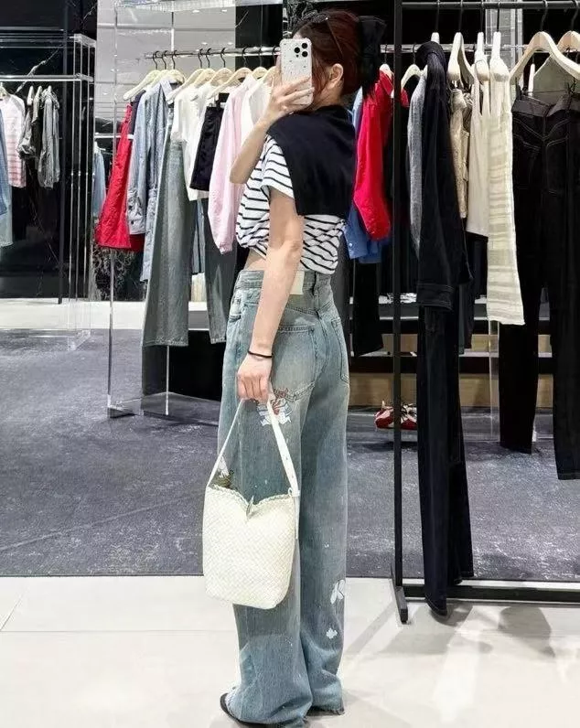 모앤코 무민 하마 캐릭터 프린트 데님 롱 팬츠 상세 이미지 25