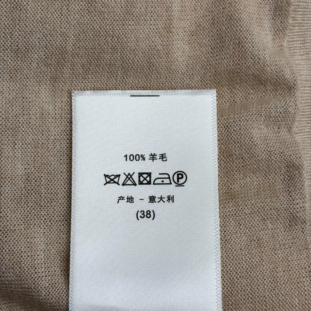 디올 버터플라이 플라워 자수 반소매 울 니트 탑 상세 이미지 9