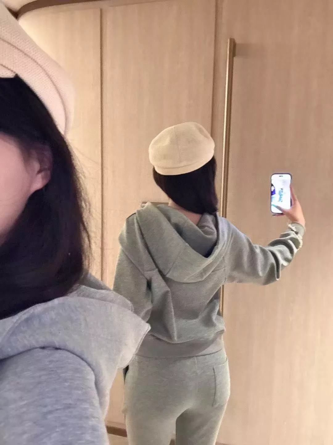 셀린느 로고 포인트 후드 집업 재킷 와이드 팬츠 세트 상세 이미지 21
