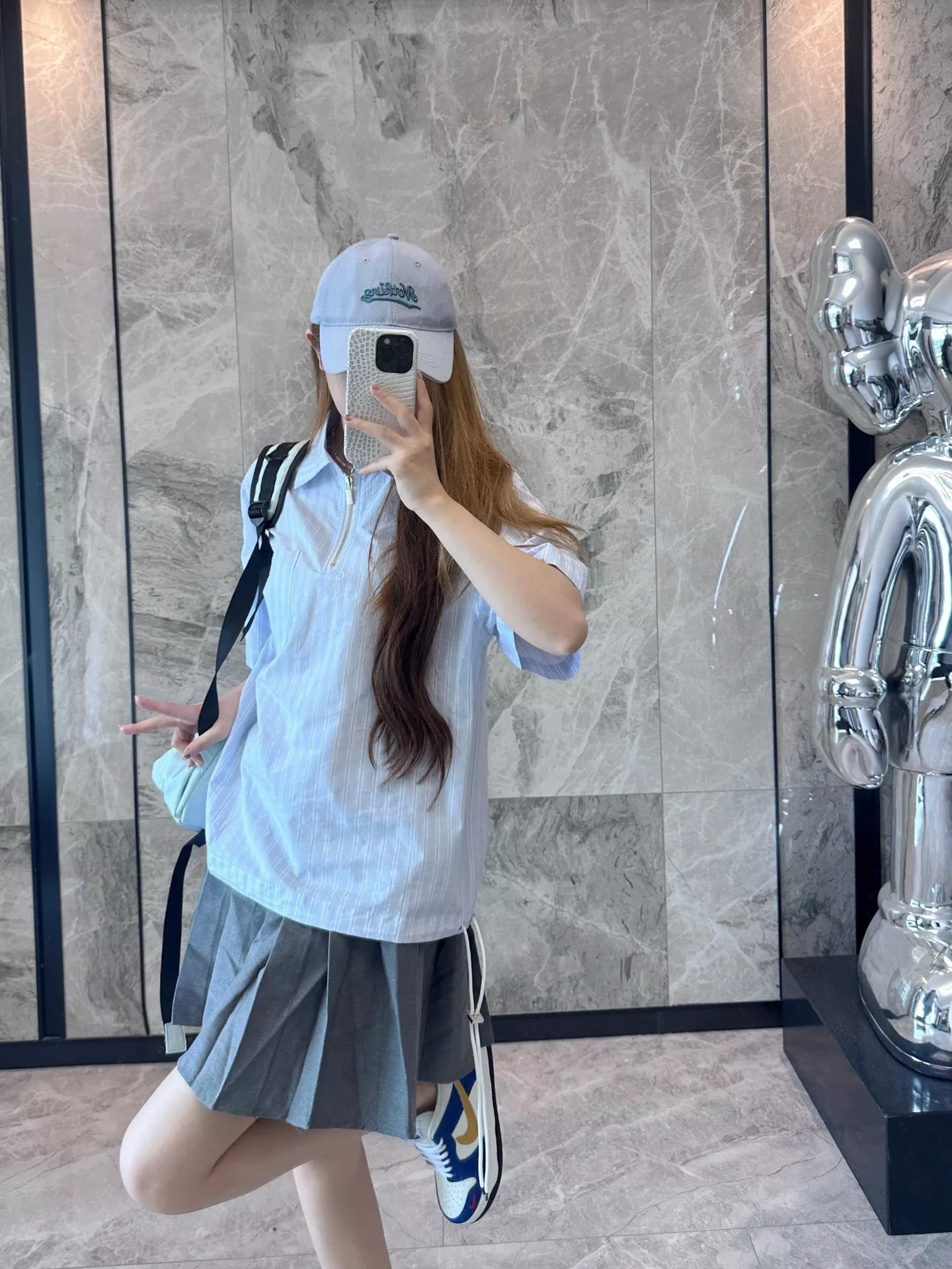 디올 오블리크 패널 반집업 스트라이프 반소매 셔츠 상세 이미지 13
