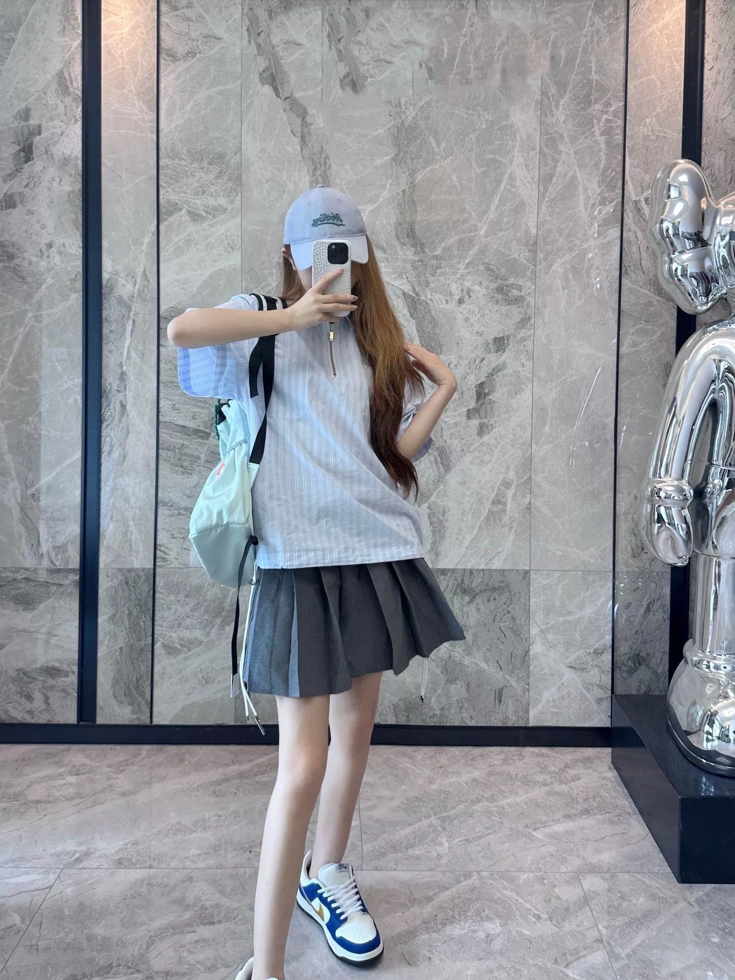 디올 오블리크 패널 반집업 스트라이프 반소매 셔츠 상세 이미지 11