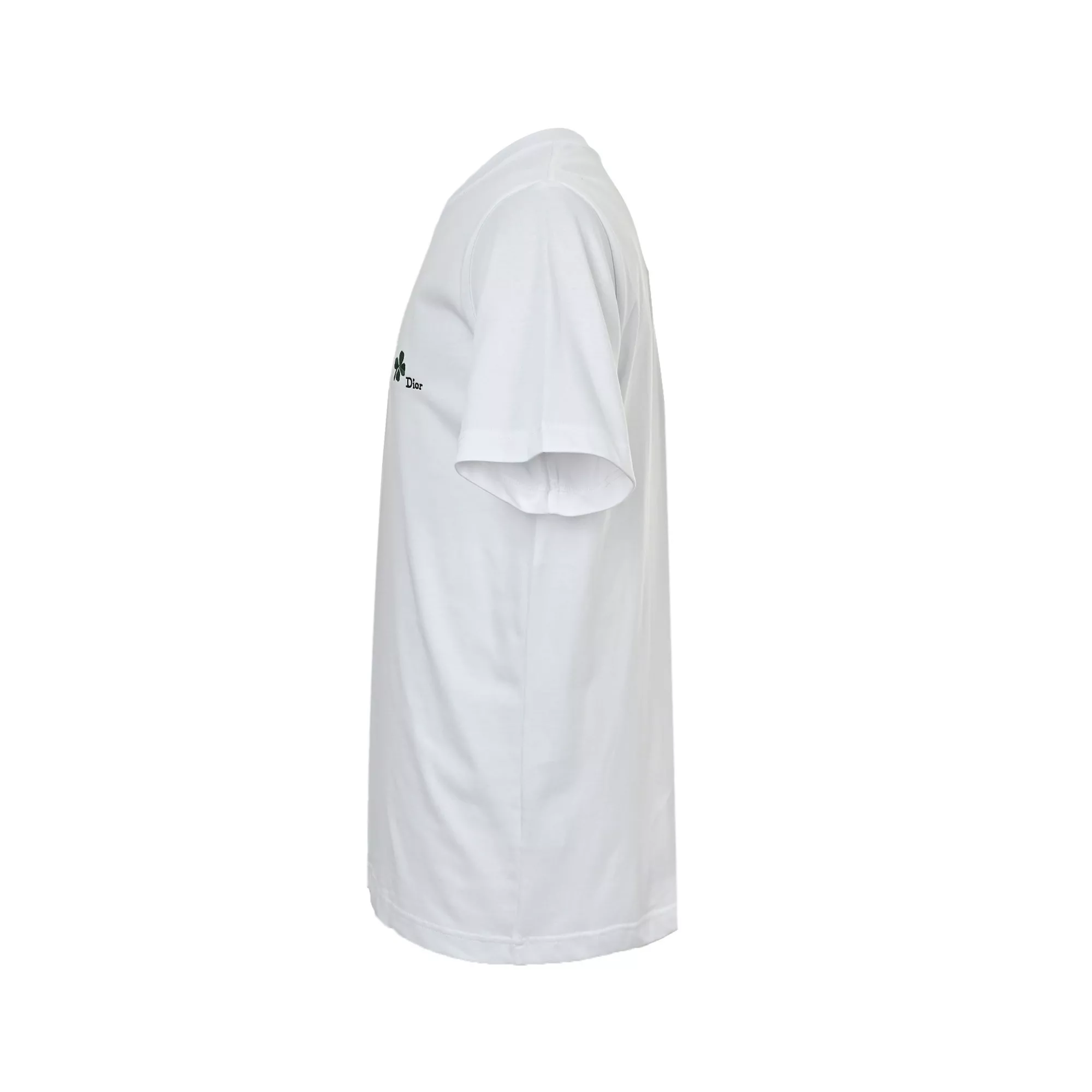 디올 네잎클로버 자수 코튼 반소매 티셔츠 상세 이미지 2