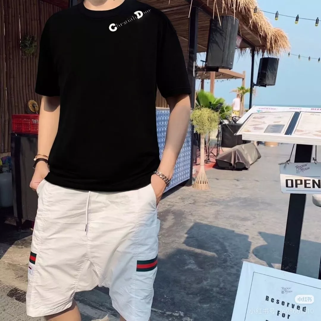 디올 CD 레터링 자수 루즈핏 반팔 티셔츠 상세 이미지 11