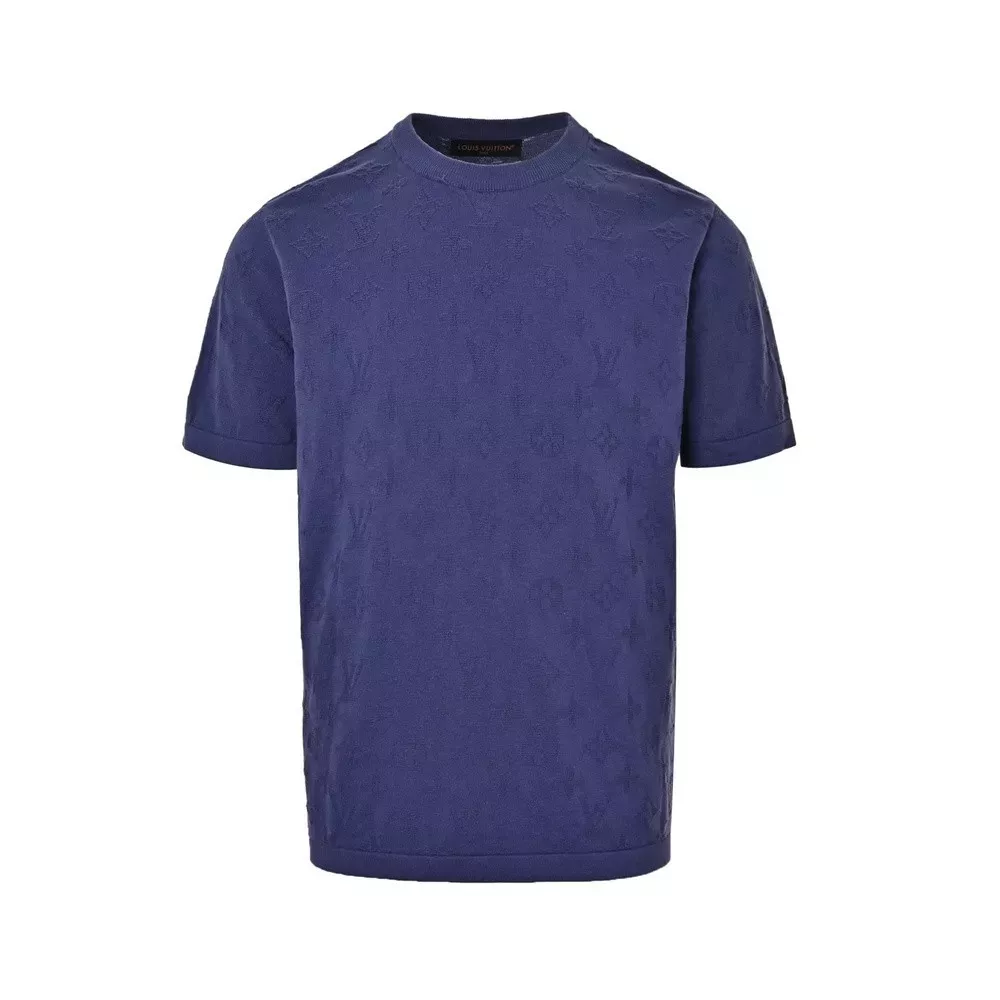 루이비통 모노그램 자카드 라운드넥 반소매 니트