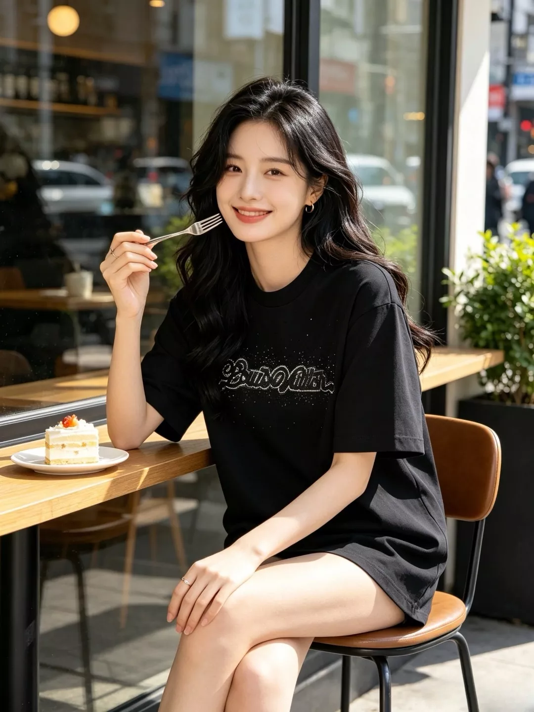 루이비통 별무늬 크리스털 로고 자수 반팔 티셔츠 상세 이미지 13