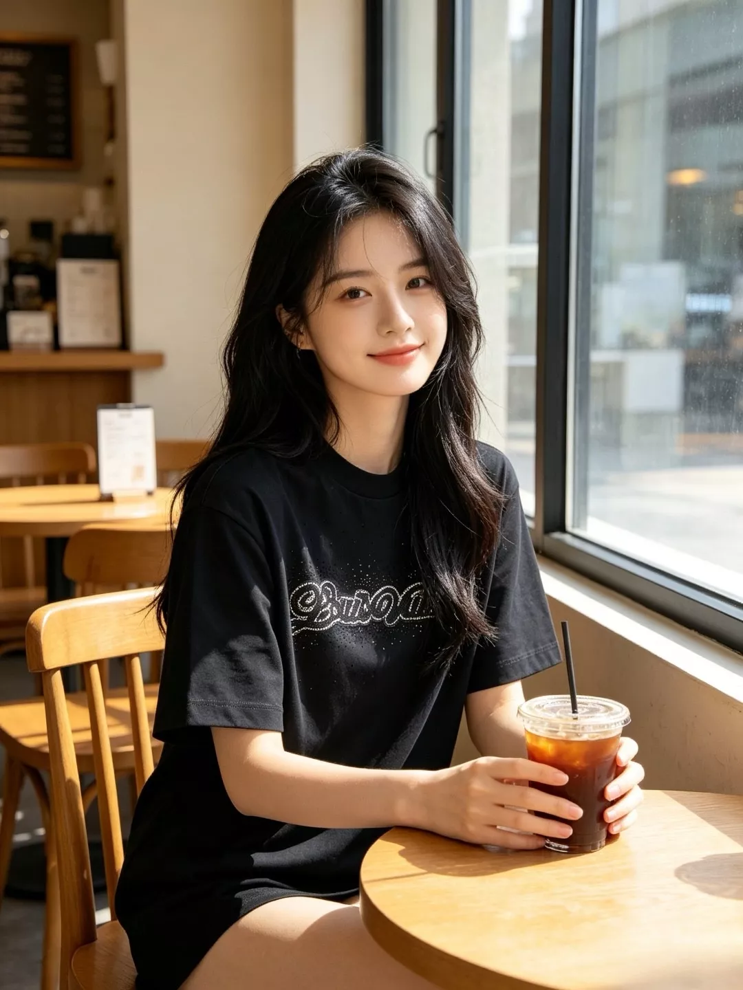 루이비통 별무늬 크리스털 로고 자수 반팔 티셔츠 상세 이미지 14