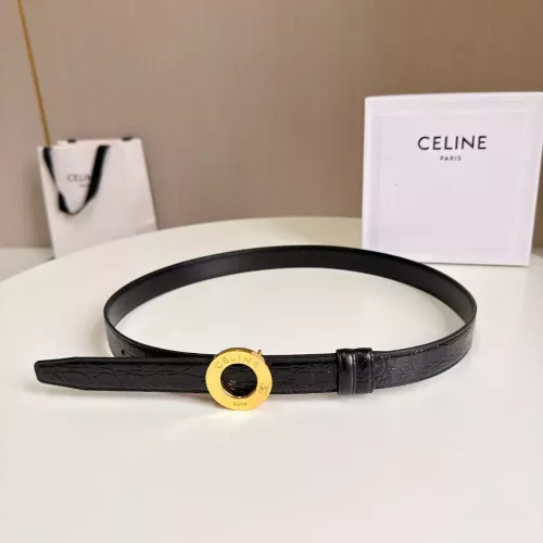 셀린느 디스크 버클 스무스 카프스킨 25mm 양면 벨트