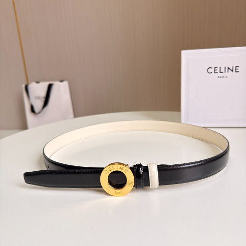 셀린느 디스크 버클 양면 소가죽 25mm 벨트