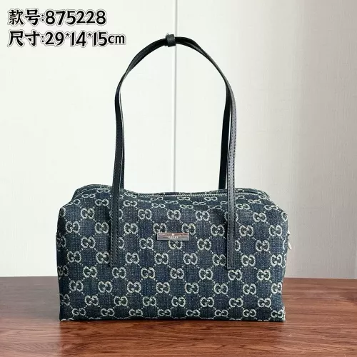 구찌 로고 패턴 직사각 보스턴백