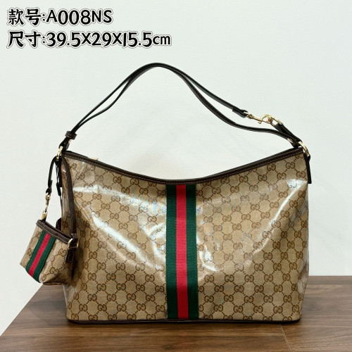 구찌 스트라이프 패턴 코팅 숄더백