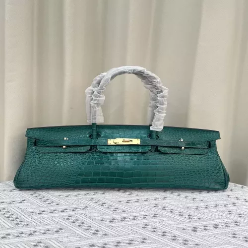 에르메스 크로커 엠보 가죽 40cm 와이드 토트백
