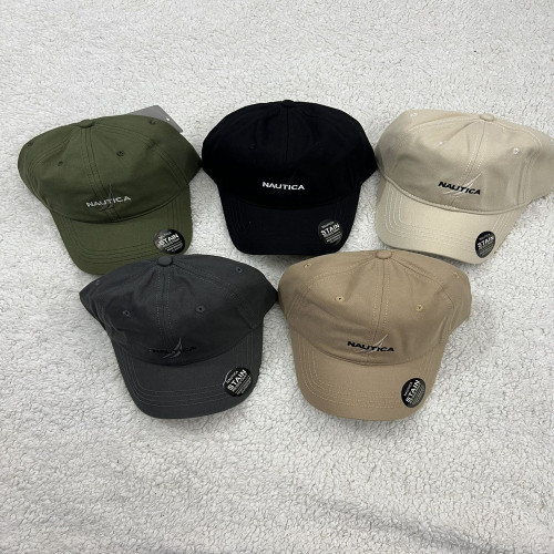 노티카 로고 자수 워싱 코튼 볼캡