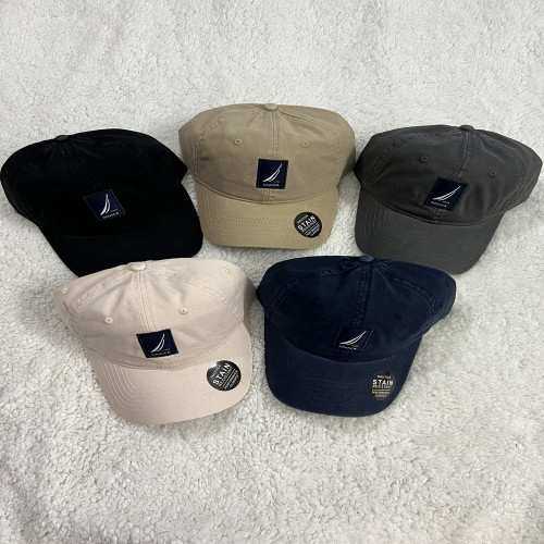 노티카 로고 패치 워싱 코튼 볼캡