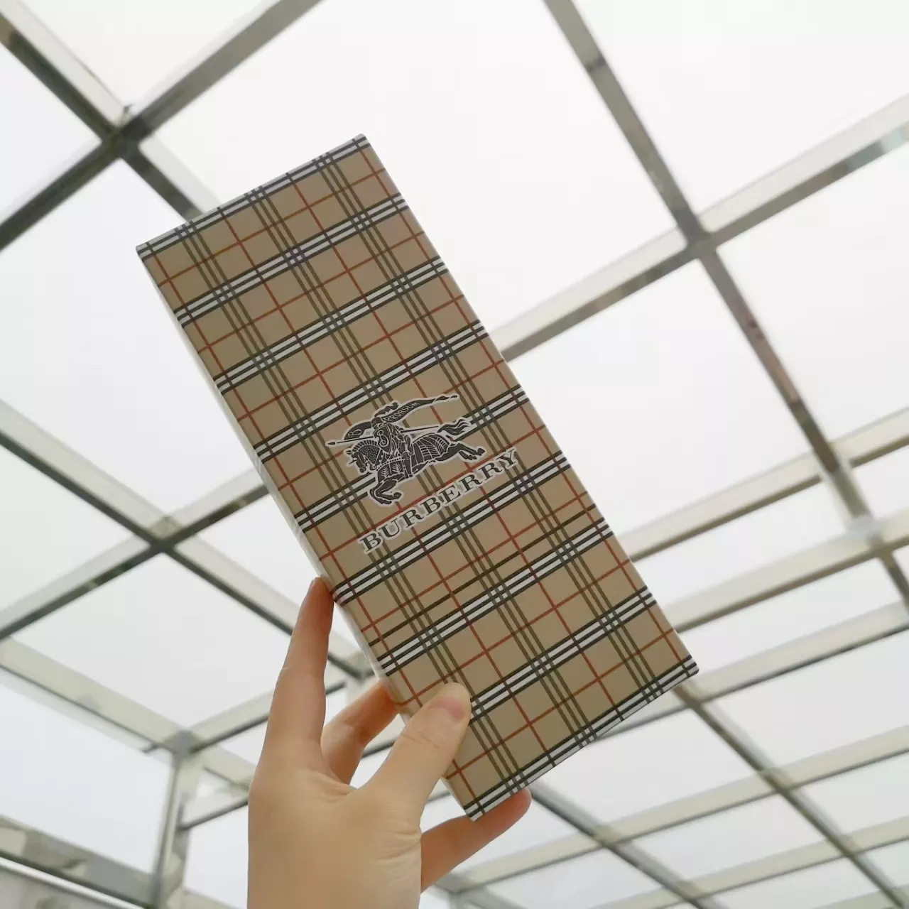버버리 체크 패키지 로고 자수 코튼 장목 양말 세트 상세 이미지 2