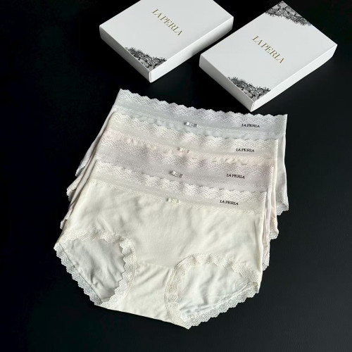 라펠라 모달 레이스 무봉제 여성 삼각팬티 4종 세트