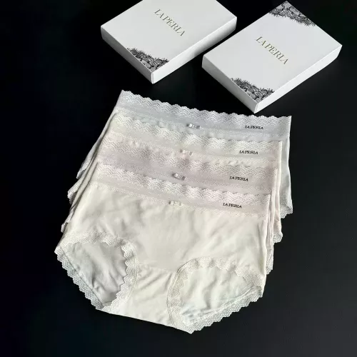 라펠라 모달 레이스 무봉제 여성 삼각팬티 4종 세트