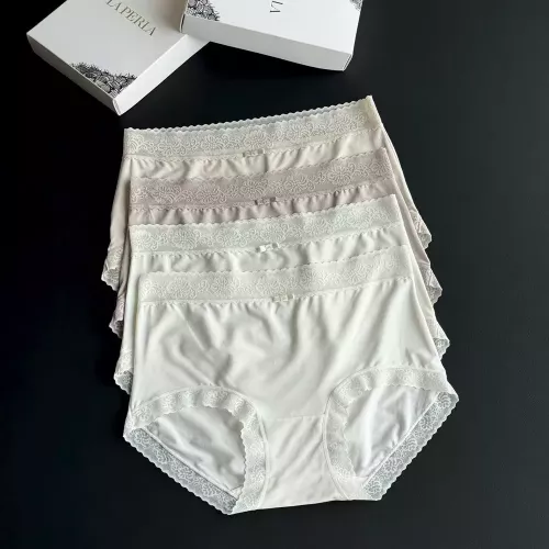라펠라 초경량 모달 레이스 트림 여성 삼각팬티 4종 세트