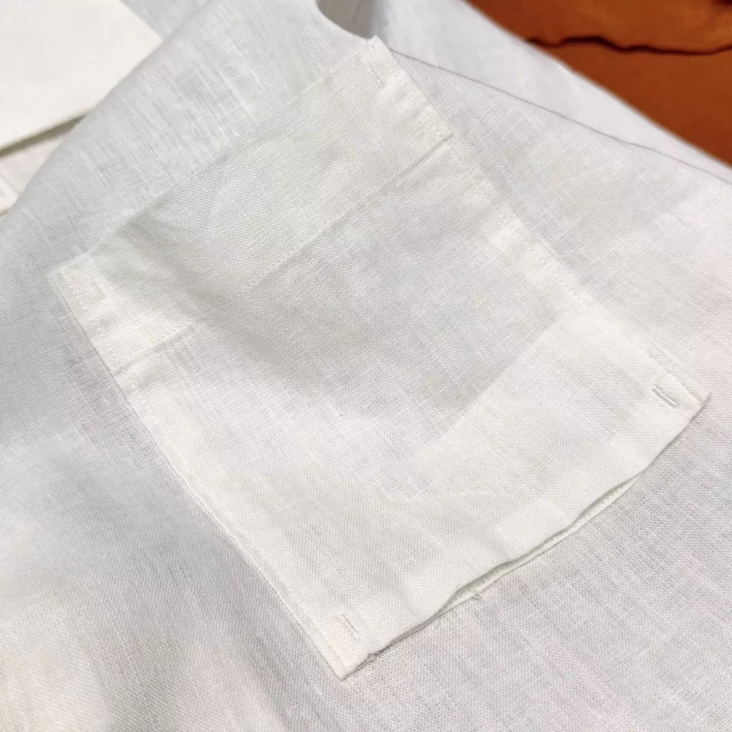 로로피아나 마카롱 컬러 쿠바칼라 린넨 반소매 셔츠 상세 이미지 24