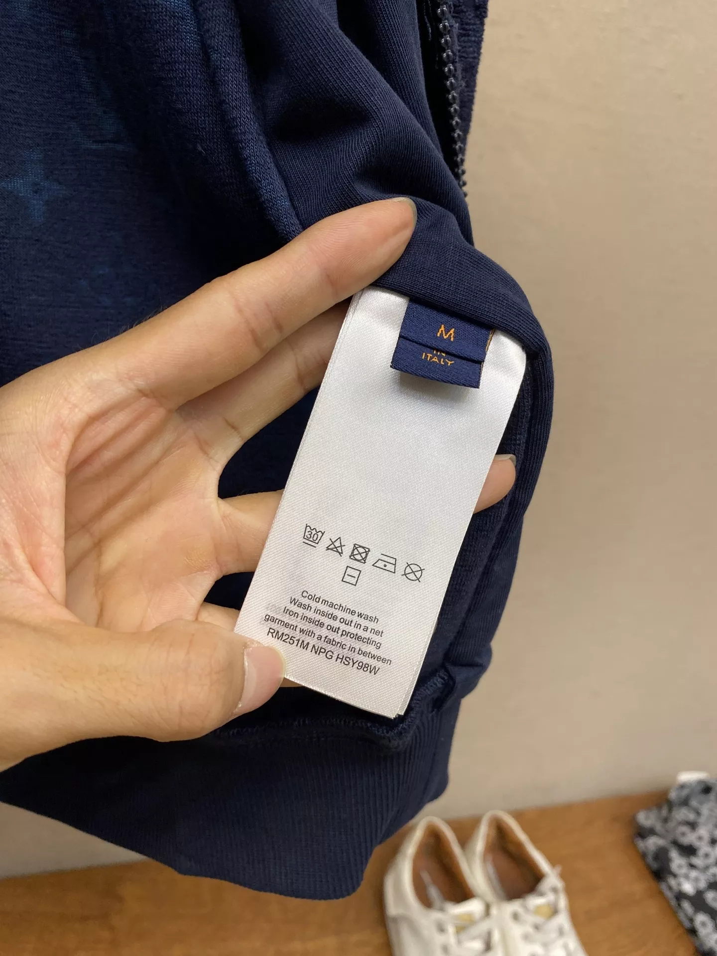 루이비통 자카드 타월 원단 집업 후드 재킷 상세 이미지 7