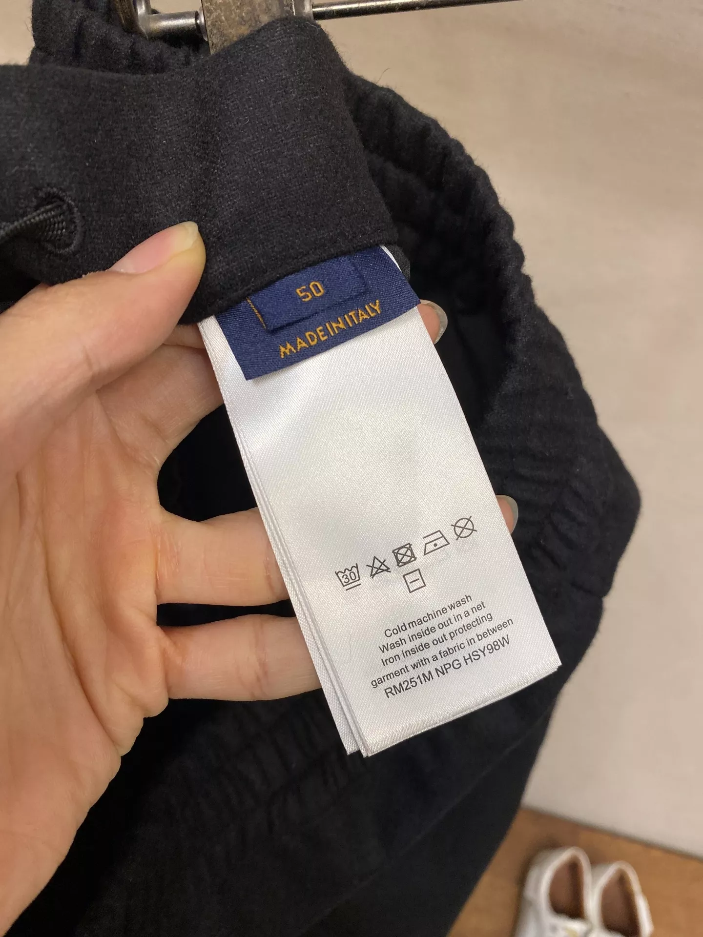 루이비통 울 혼방 스트레이트 사이드 포켓 밴딩 팬츠 상세 이미지 7