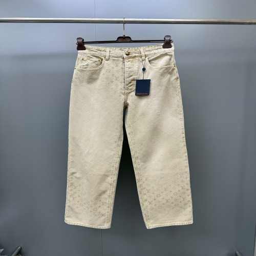 루이비통 모노그램 페이디드 프린트 코튼 스케이트 데님 팬츠