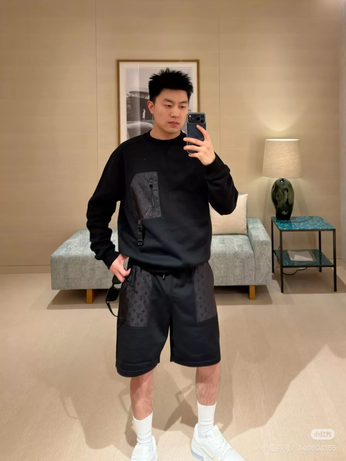 루이비통 모노그램 나일론 포켓 코튼 맨투맨 상세 이미지 17