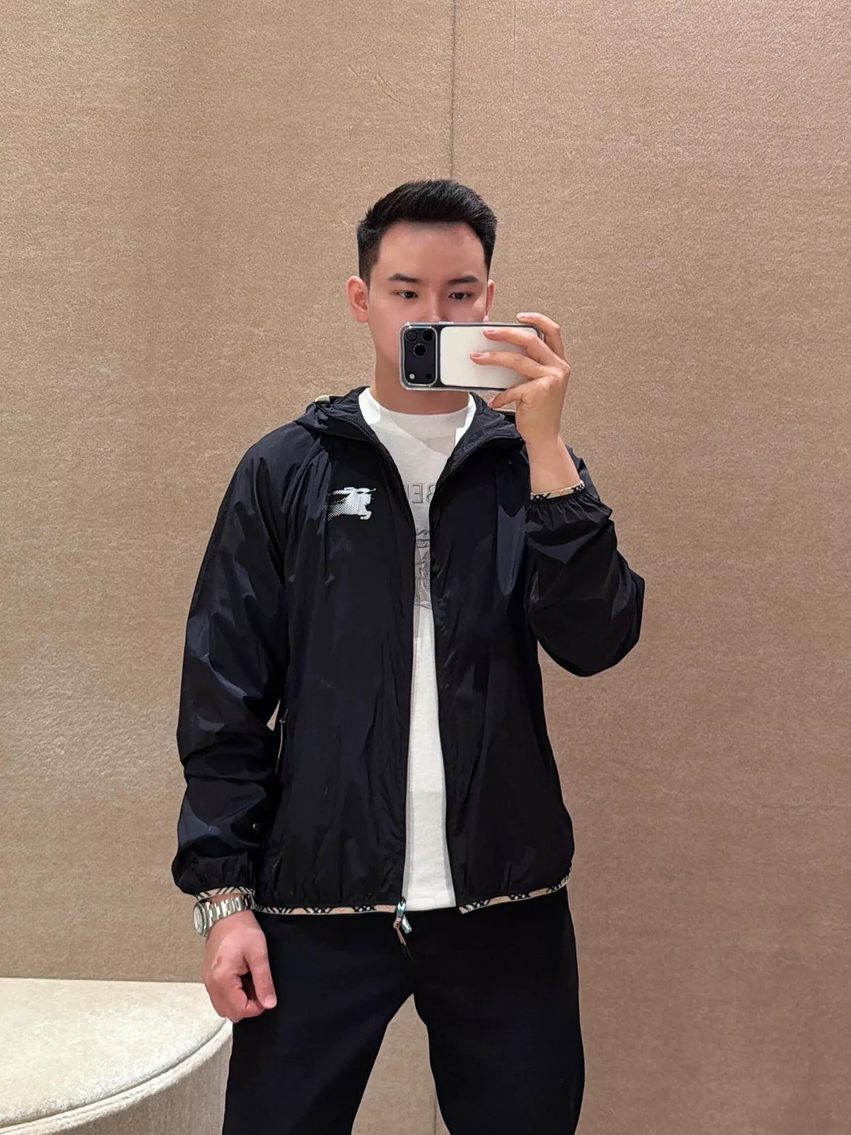 버버리 나일론 후드 집업 재킷 상세 이미지 28