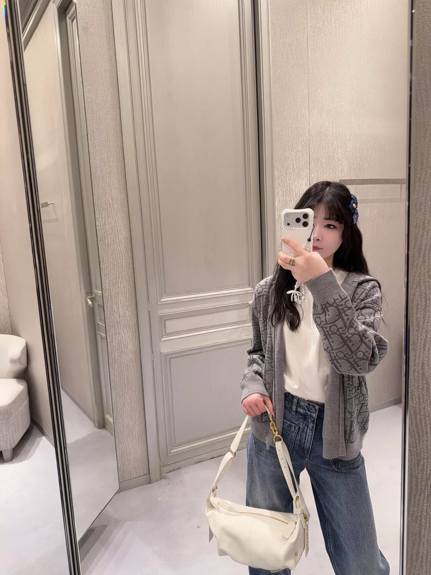 디올 오블리크 후드 니트 재킷 상세 이미지 30