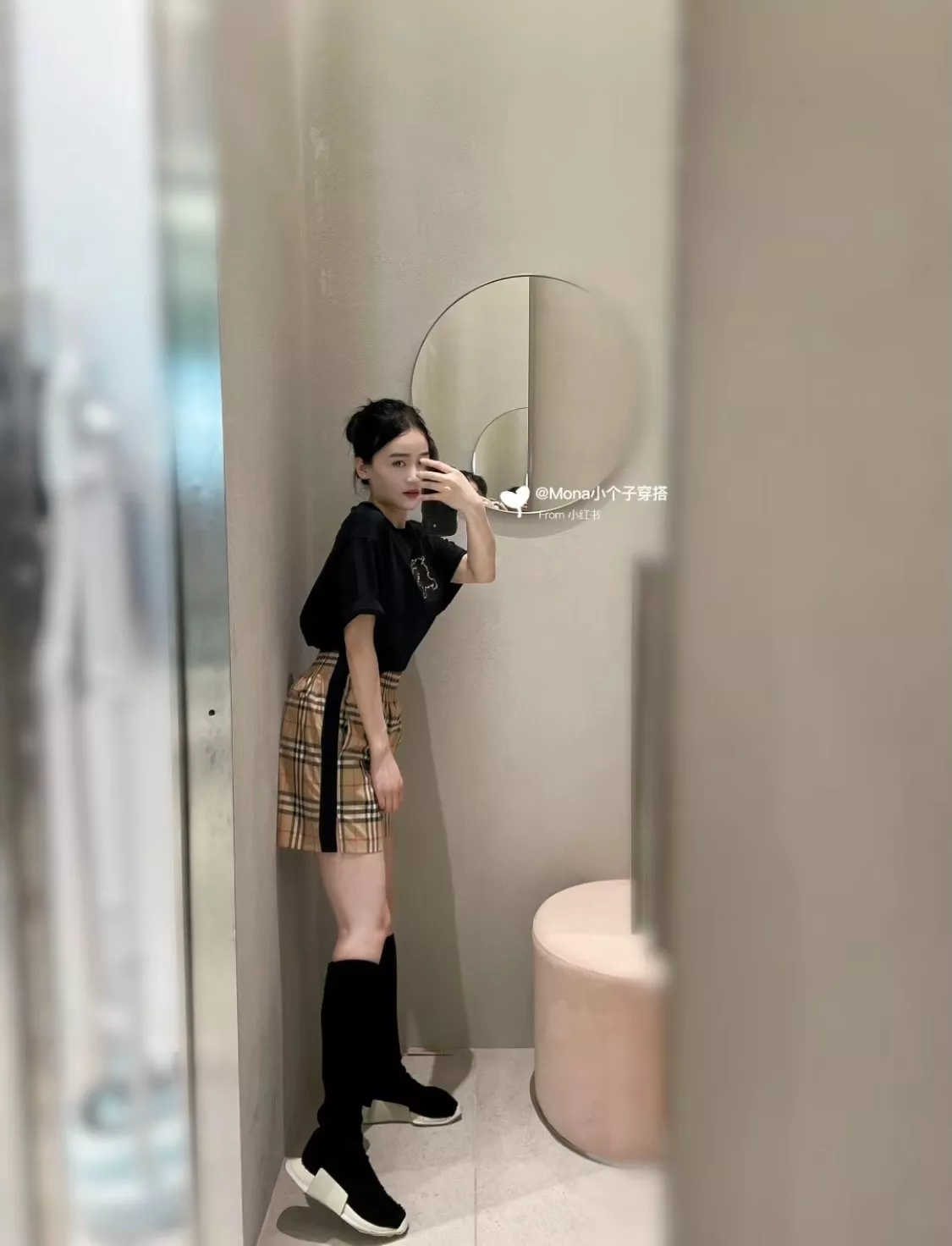 버버리 체크 패턴 사이드 테이프 하프 팬츠 상세 이미지 13