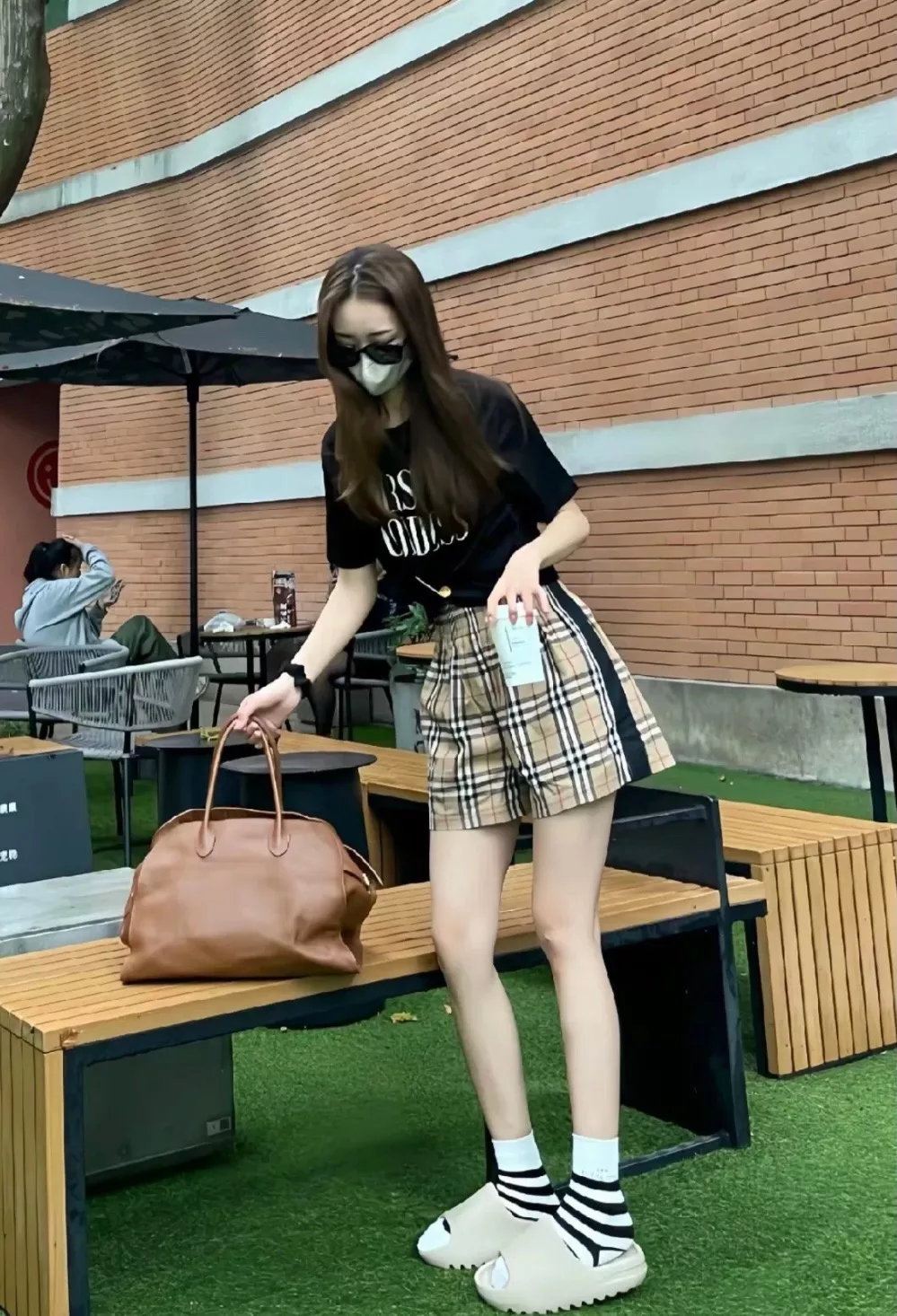 버버리 체크 패턴 사이드 테이프 하프 팬츠 상세 이미지 12