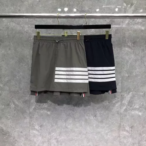 톰브라운 사선 포인트 밴딩 플리츠 미니 스커트