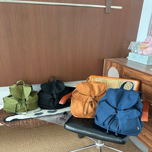 랄프로렌 클래식 워시드 캔버스 플랩 백팩
