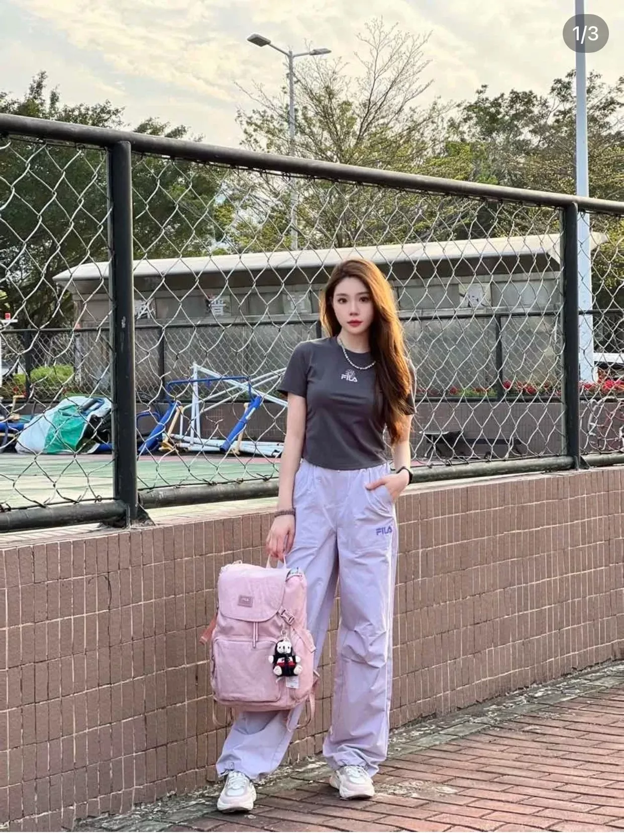 휠라 나일론 워싱 플랩 드로스트링 여성 백팩 상세 이미지 58