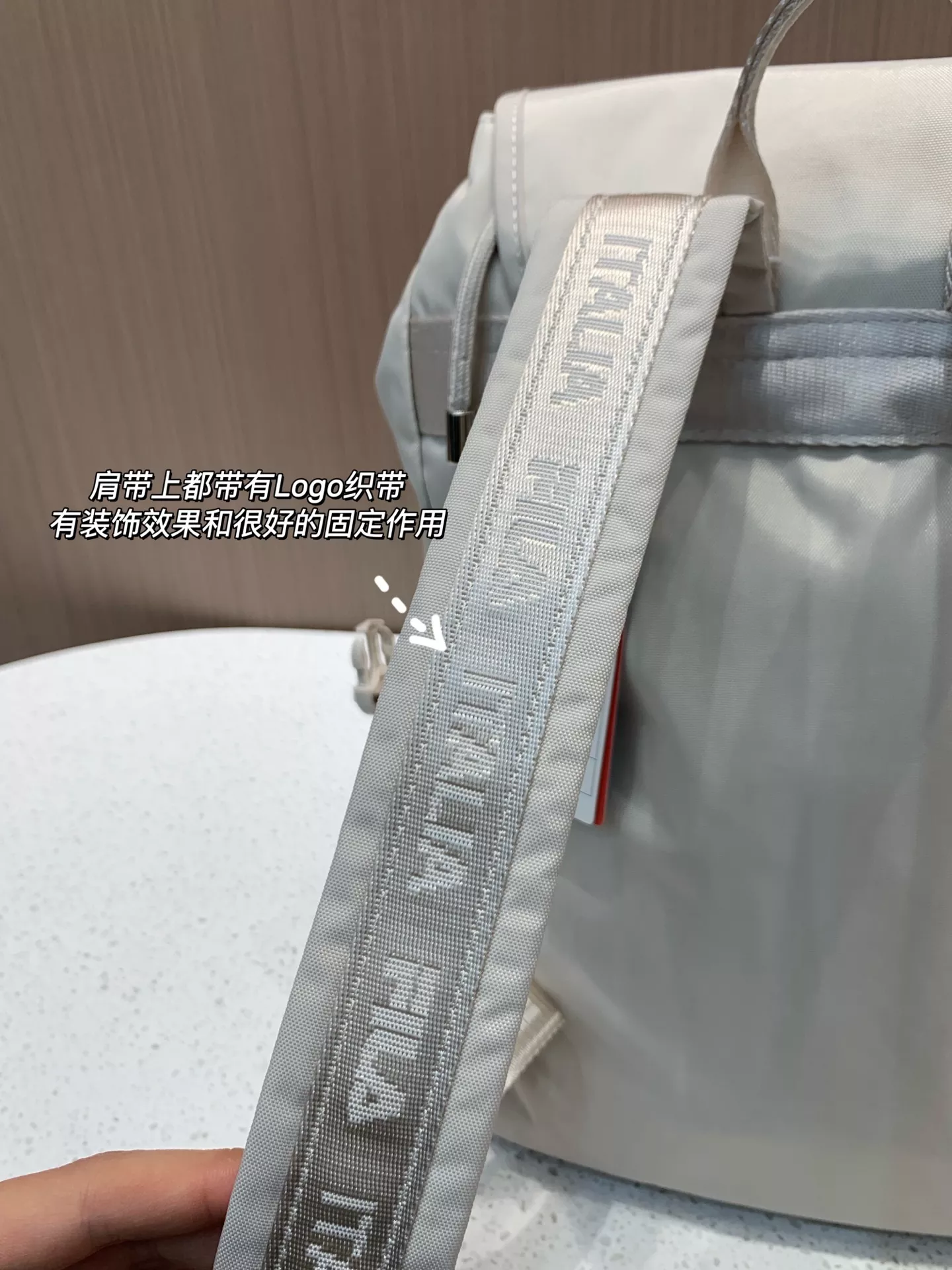 휠라 나일론 워싱 플랩 드로스트링 여성 백팩 상세 이미지 22