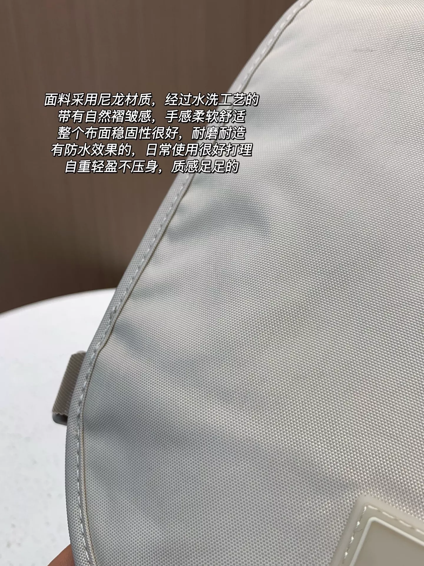 휠라 나일론 워싱 플랩 드로스트링 여성 백팩 상세 이미지 15