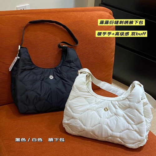 룰루레몬 퀼팅 자수 경량 언더암 호보백
