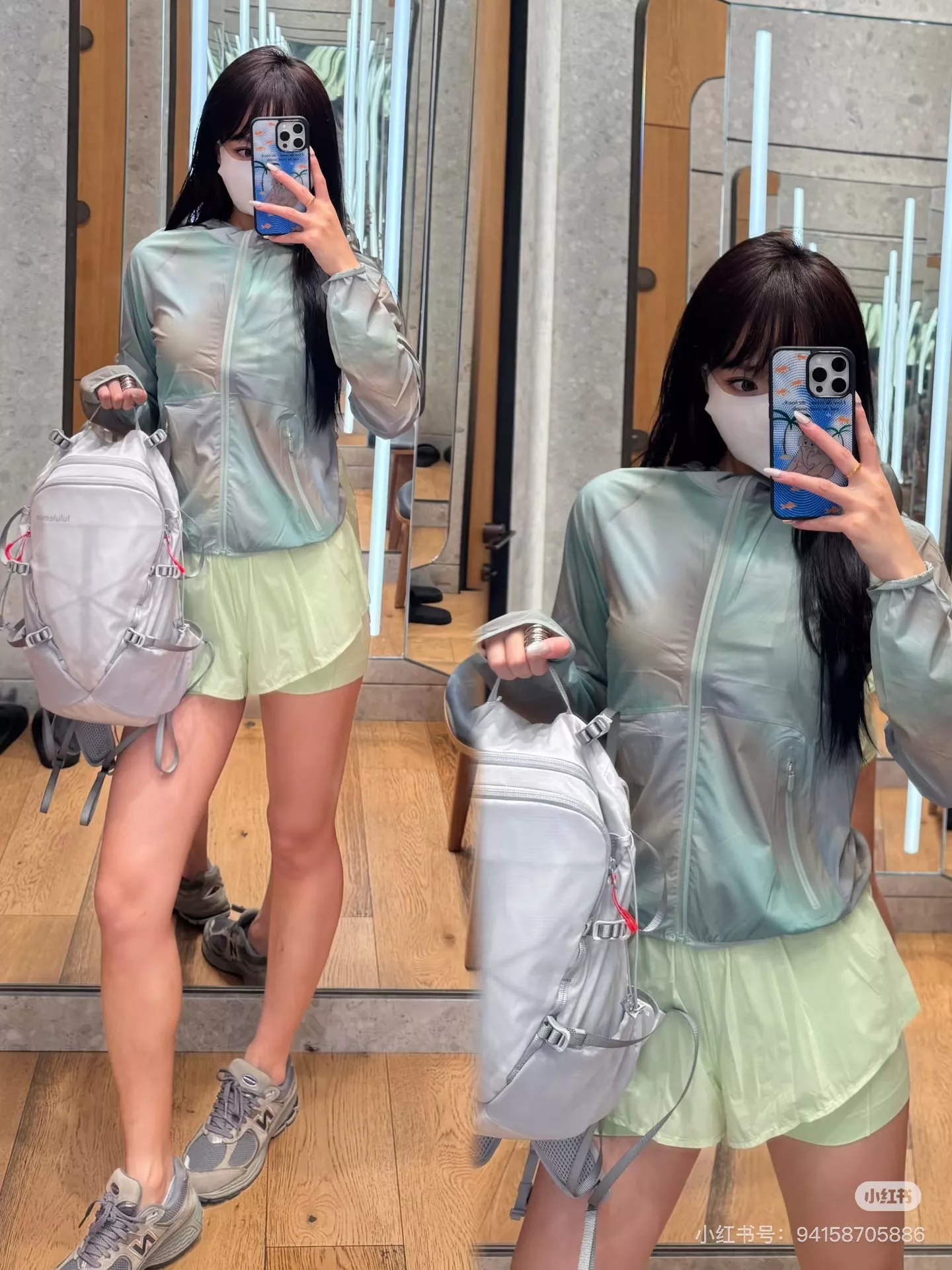 룰루레몬 올 스포츠 10L 경량 나일론 아웃도어 백팩 상세 이미지 35