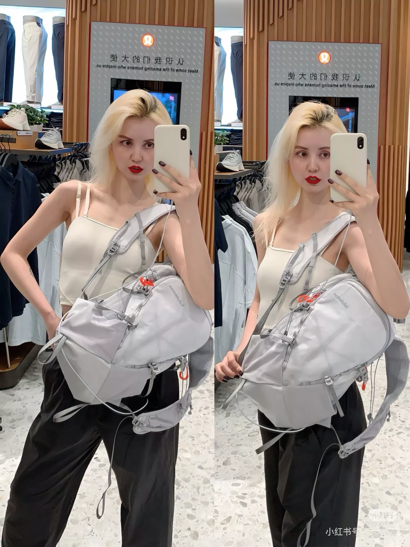 룰루레몬 올 스포츠 10L 경량 나일론 아웃도어 백팩 상세 이미지 37