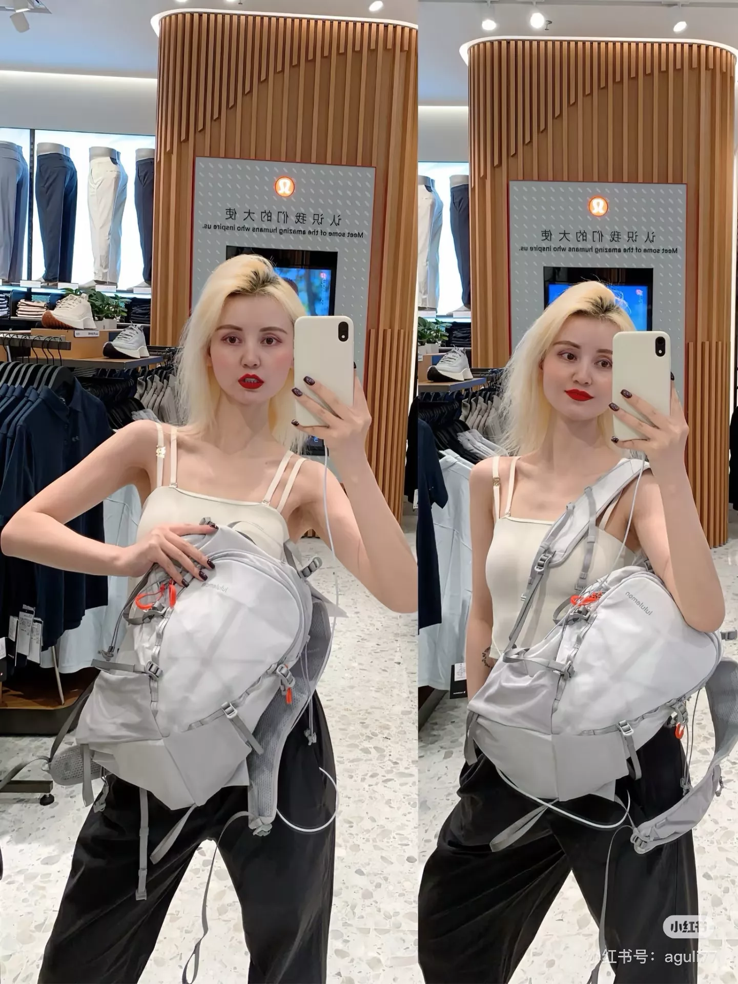 룰루레몬 올 스포츠 10L 경량 나일론 아웃도어 백팩 상세 이미지 36