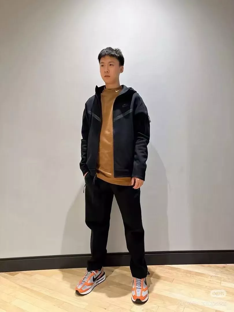 나이키 테크 플리스 윈드러너 압착 지퍼 후드 재킷 상세 이미지 13