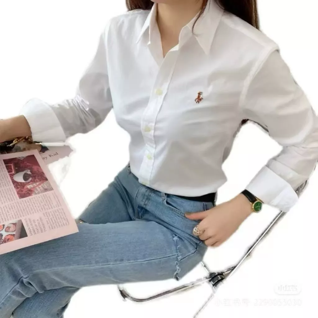 랄프로렌 컬러 포니 자수 옥스퍼드 긴소매 셔츠 상세 이미지 11