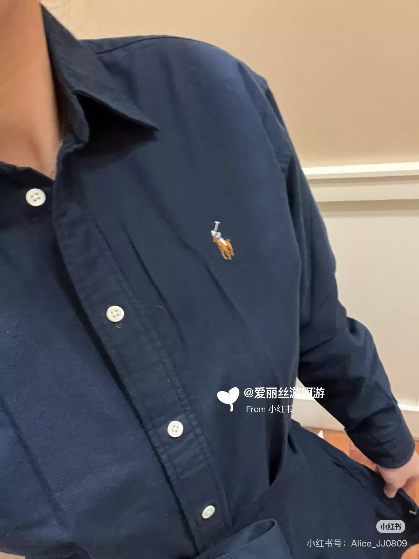 랄프로렌 컬러 포니 자수 옥스포드 긴소매 셔츠 상세 이미지 11