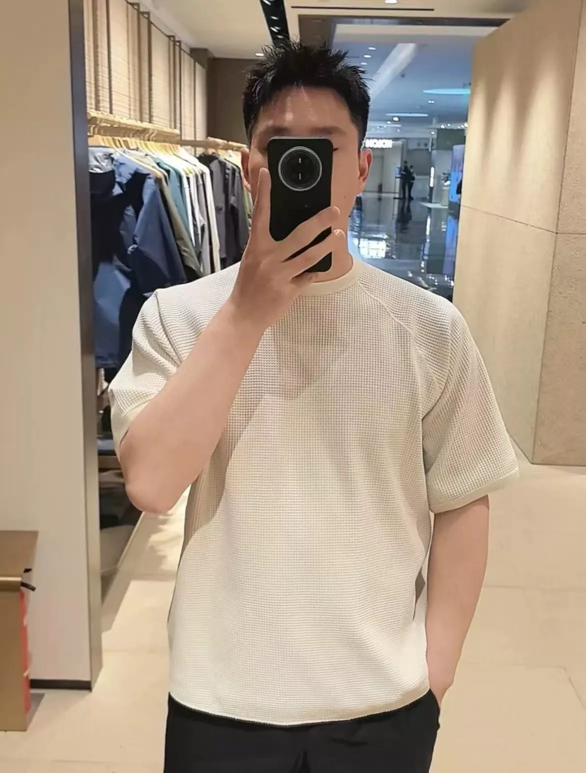 골드윈 와플 텍스처 흡습속건 반소매 티셔츠 상세 이미지 12