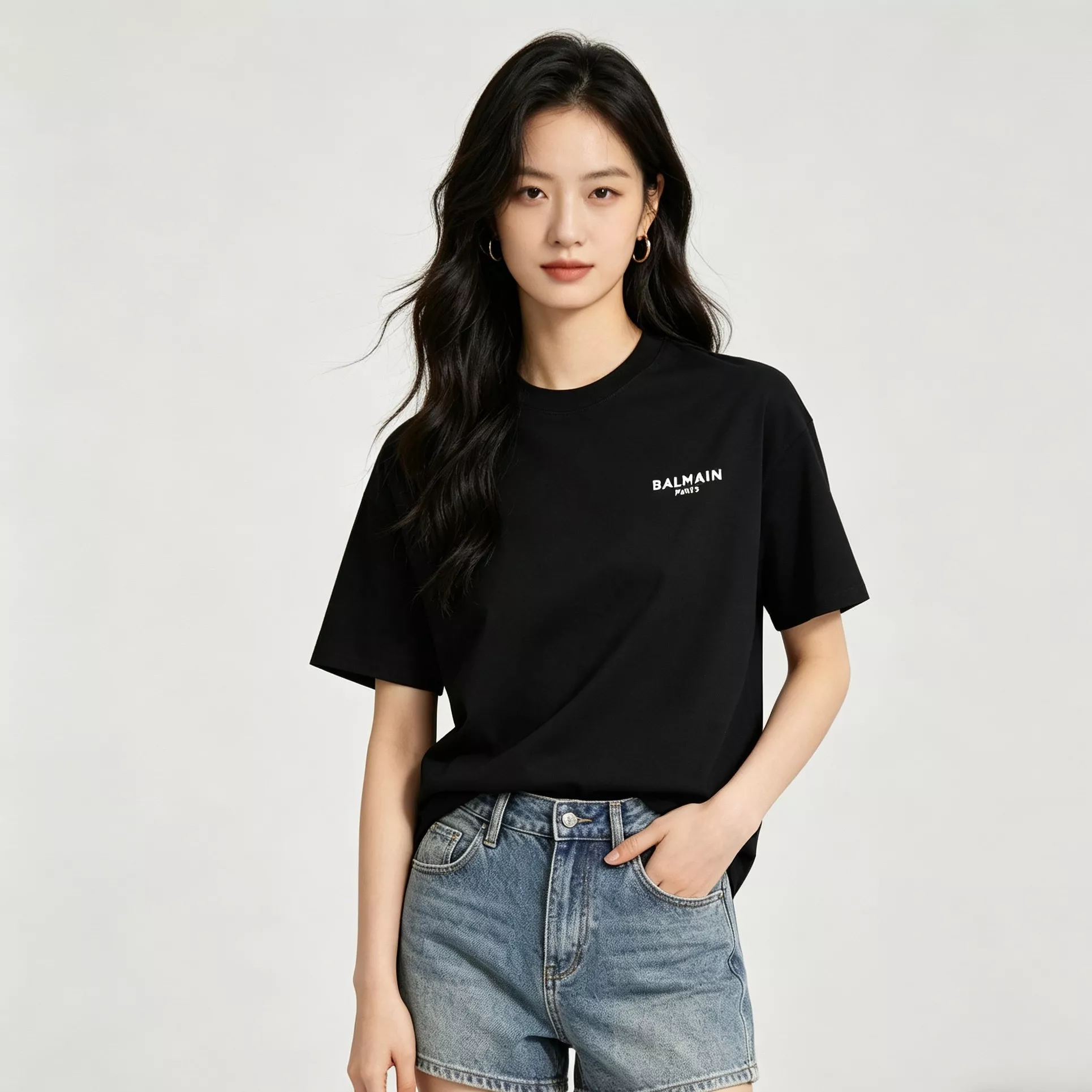 발망 26SS 압고무 로고 반소매 티셔츠 상세 이미지 13